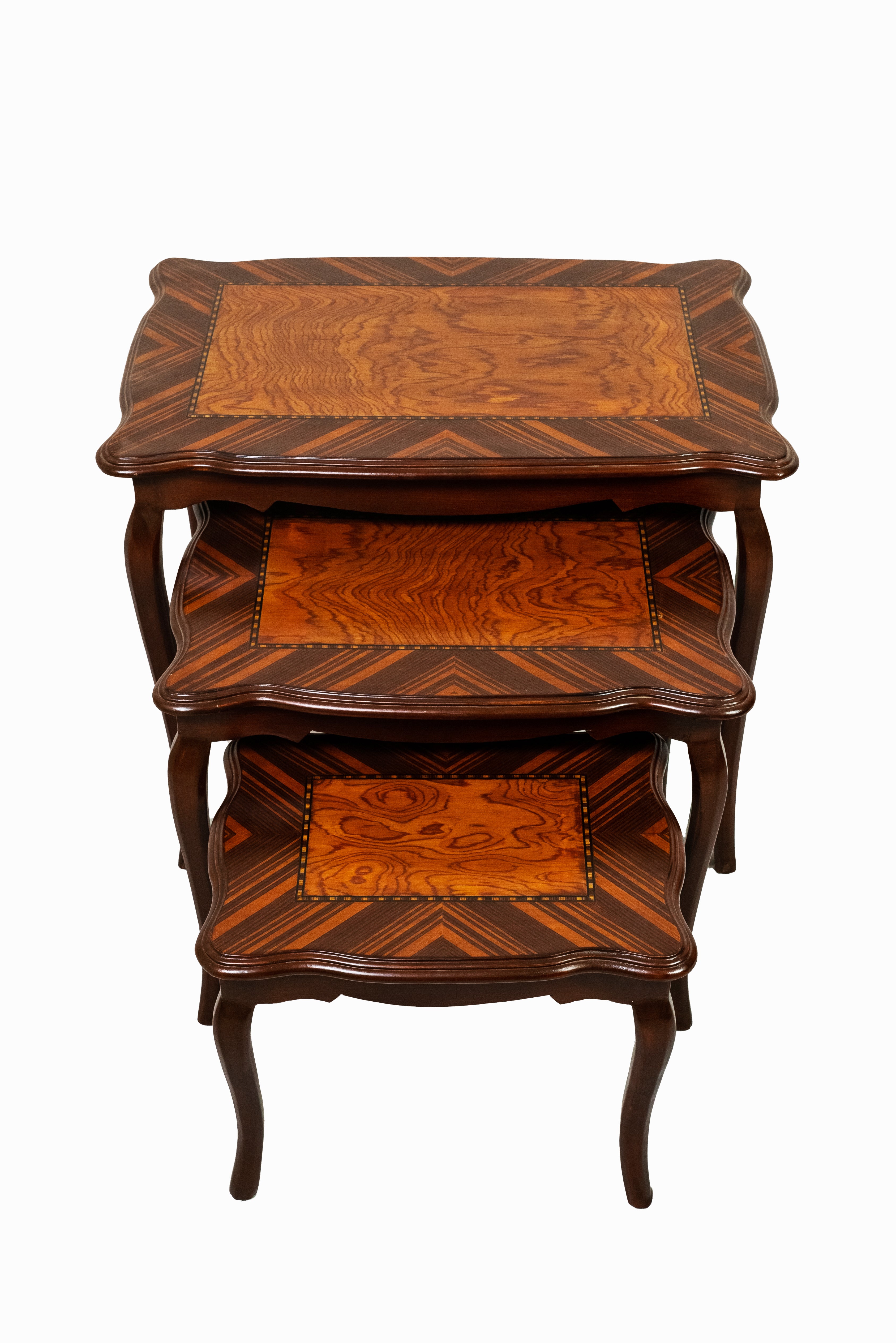 Royal Heritage Wooden Nesting Table Set