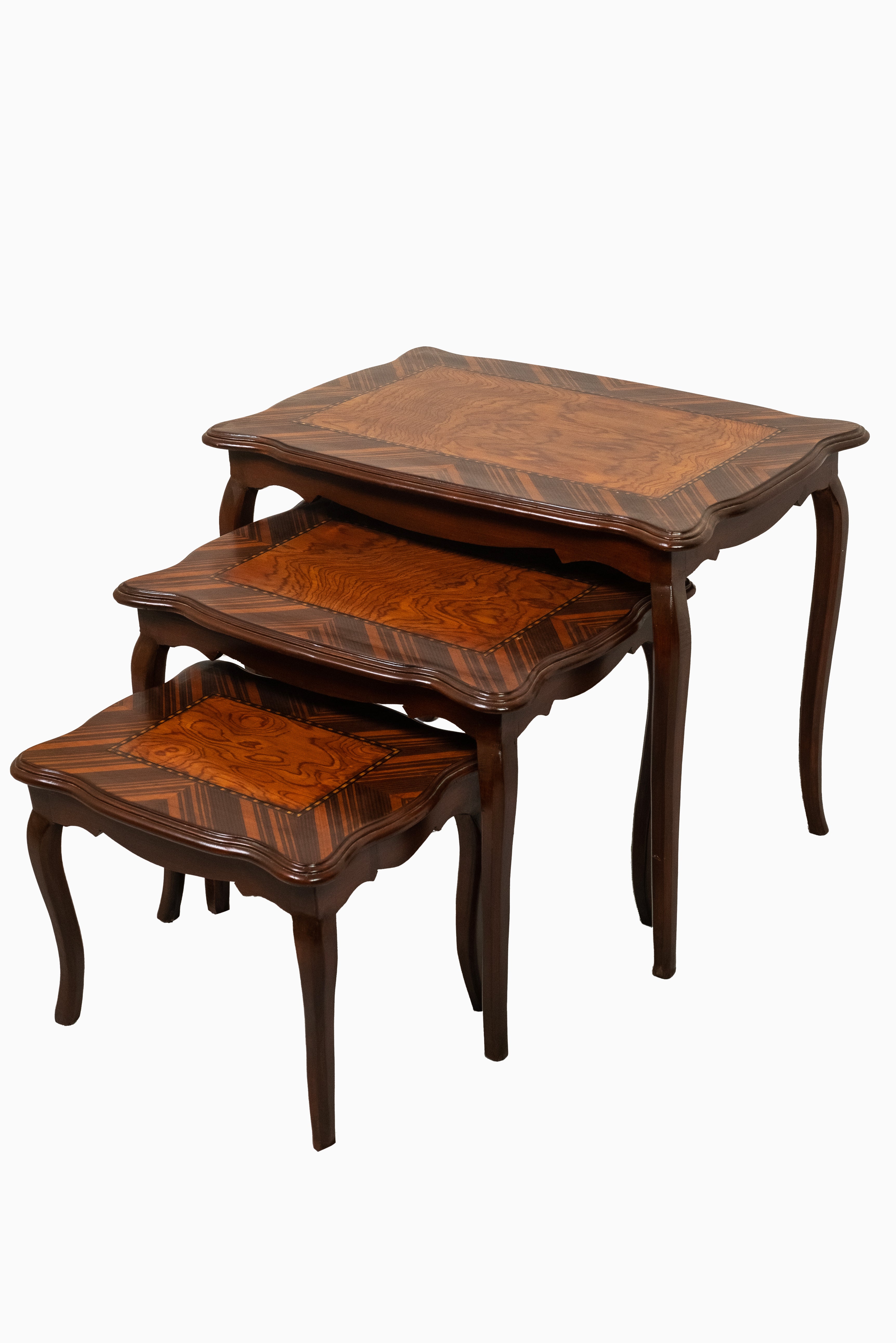 Royal Heritage Wooden Nesting Table Set