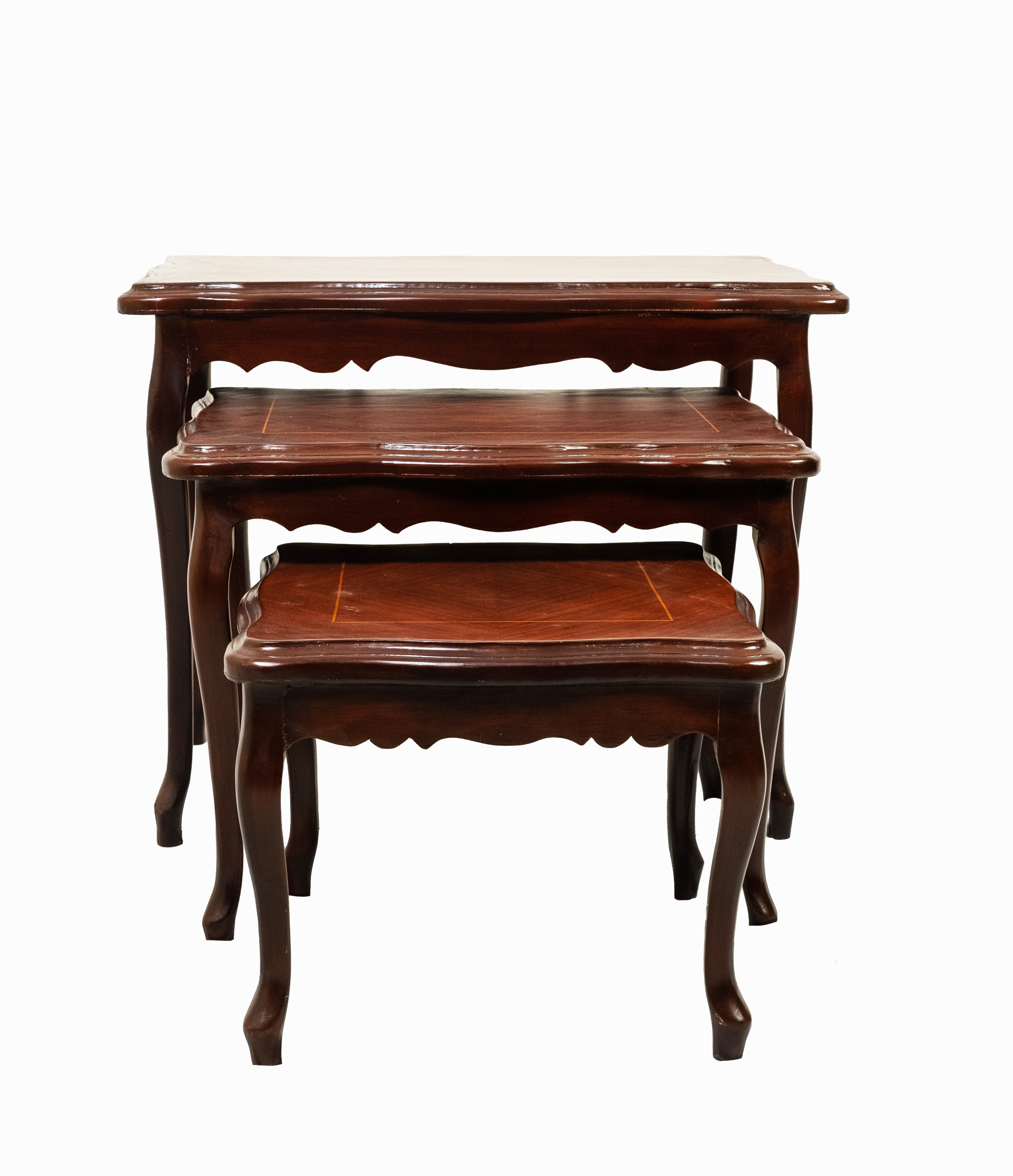 Vintage Elegance Handcrafted Nesting Tables