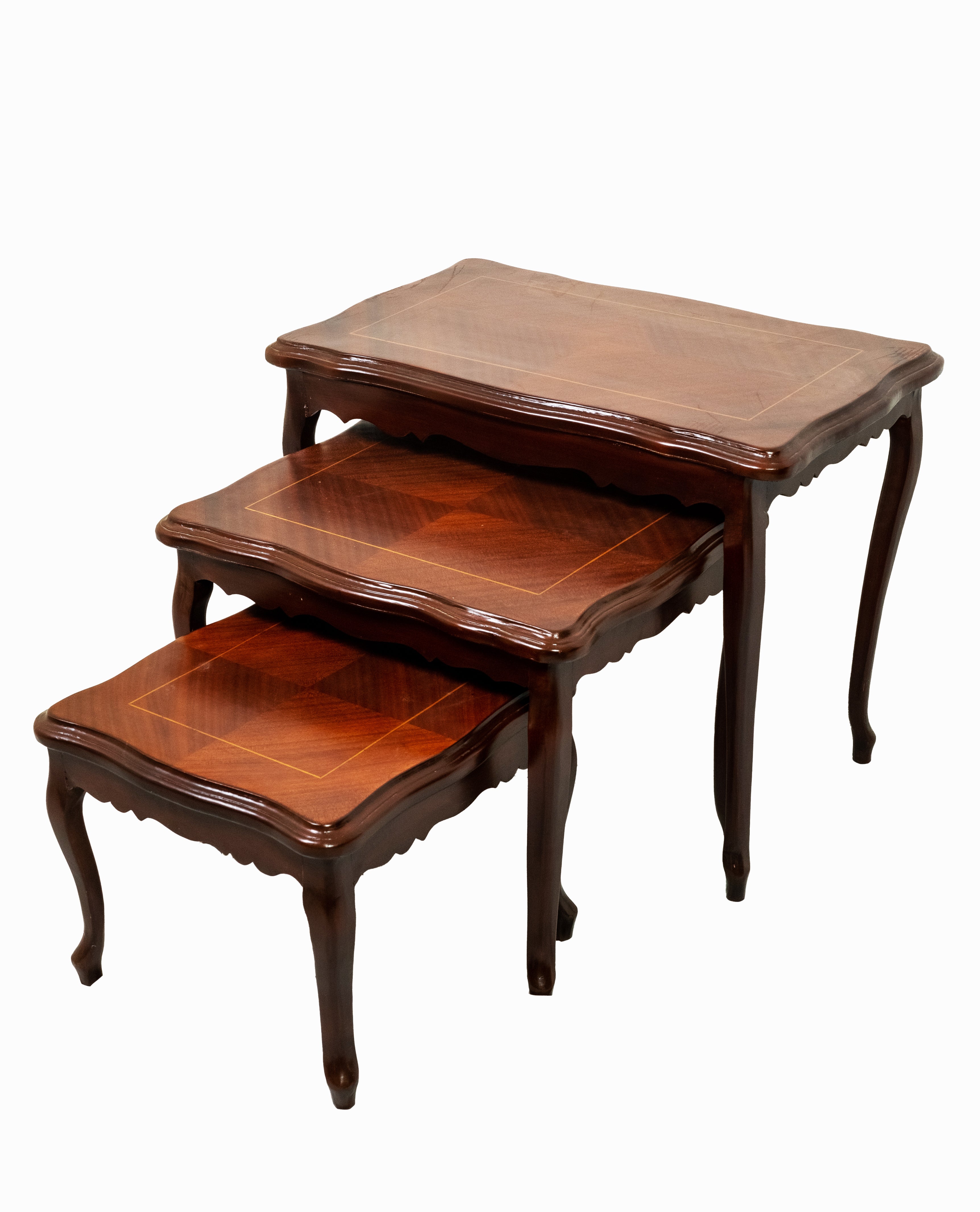 Vintage Elegance Handcrafted Nesting Tables